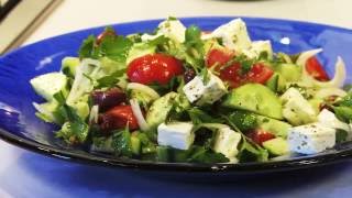 Choriatiki Greek Salad recipe a Tasty amp healthy Food for summer  Dodoni the authentic Greek Feta [upl. by Wennerholn]