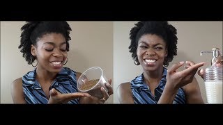 4C Natural Hair  Flaxseed Gel First Impression  NaturalMe4C [upl. by Bywoods]