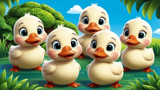 Sing Along with Five Little Ducks 🐤✨  Nursery Rhymes for Toddlers [upl. by Watts]