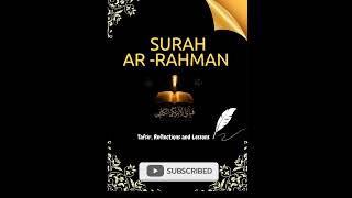 SURAH AR RAHMAN THE MERCIFUL URDU TAFSEER  URDU TRANSLATION  KANZUL IMAN  QURAN SURAH [upl. by Gnod]