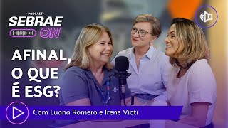 Afinal O Que É ESG E Como Aplicar  Podcast Sebrae ON ▶️ [upl. by Acired609]