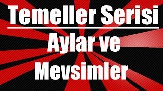 İngilizce kelimeler Aylar ve mevsimler [upl. by Ehc]