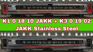 SHARE ADDONS K1 0 18 10 JAKK  K3 0 19 02 JAKK Stainless Steel  Trainz Simulator Android [upl. by Helli680]