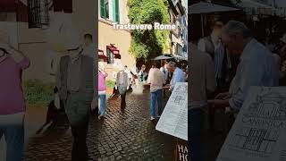 Trastevere Rome in October shorts travel romantic italy rome pizza love [upl. by Fernas]