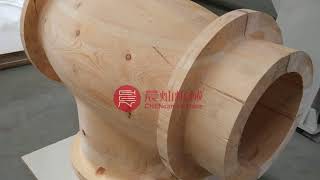 Pump valve moulds patterns machining by SGS1525 CNC Wood Pattern Router [upl. by Hocker]