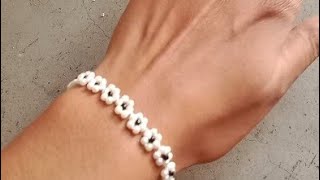 Diy Seed Bead Bracelet ♥️ [upl. by Somar301]