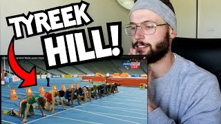 Rugby Player Reacts to TYREEK HILL Sprint Highlights 40y 60m 100m 200m [upl. by Egbert]