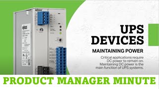 Product Manager Minute Uninterruptible Power Supplies UPS [upl. by Annoyed]