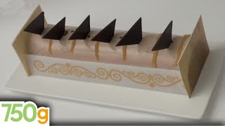 Recette de Bûche chocolatpassion  750g [upl. by Ahsinnod]