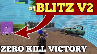 ZERO KILL VICTORY in the NEW BLITZ V2 in FORTNITE MOBILE [upl. by Thayne]