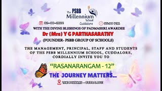 THE PSBB MILLENNIUM SCHOOLRASANARANGAM1212TH ANNUAL DAY2024 [upl. by Bernt]