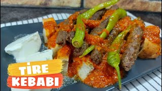 TİRE KEBABI NASIL YAPILIR 🔝MEŞHUR İZMİR KEBABI TARİFİ 👌 EASY KEBAB 👍 EGENİN EN GÜZEL YEMEĞİ shorts [upl. by Keldah]