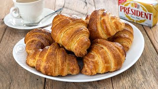 Croissante cu unt  French Croissants CC Eng Sub  JamilaCuisine [upl. by Imogen116]