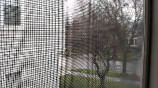 Milwaukee County Tornado Warning Sirens Ambiance Wauwatosa WI 111713 [upl. by Hamian]