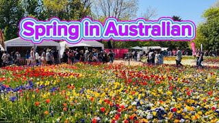 Floriade Australias Biggest Celebration of Spring at Commonwealth Park Canberra travelvlog 🌸🇦🇺 [upl. by Canon90]