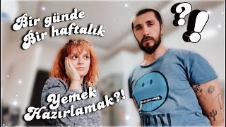 Bir Günde Bir Haftalık Diyet Yemek Hazırlamak [upl. by Dave]