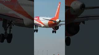 easyJet A320 Landing at Liverpool Airport shorts [upl. by Negroj576]