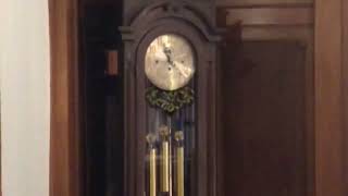 Herschede grandfather clock at American Swedish institute [upl. by Ahtenak]