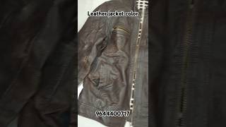 Leather jacket Color and polish leather leatherjacket leatherjackets [upl. by Rogovy]