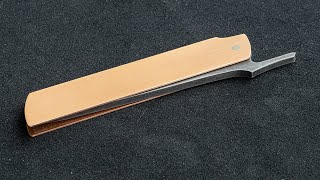 Knife Making  Japanese Folding Knife [upl. by Ancilin]