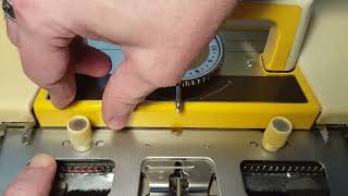 Setting up the Empisal Knitmaster 321 [upl. by Aelrac]