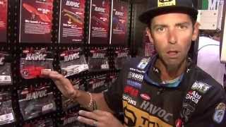 Mike Iaconelli on Berkleys new Havoc Devils Spear Colors  ICAST 2012 with Fishhoundcom [upl. by Yerac143]