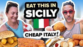 20 Sicilian Street Food Tour in PALERMO Italy 🤤 OMG The Best Food to Eat in Sicily [upl. by Ailedua]