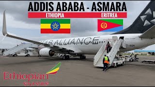 TRIPREPORT  Ethiopian Airlines ECONOMY  Boeing 737800  Addis Ababa  Asmara [upl. by Neirrad]