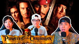 VIENDO POR PRIMERA VEZ PIRATAS DEL CARIBE LA MALDICION DEL PERLA NEGRA PELICULA REACCION [upl. by Adirem]