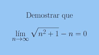 Demostrar que una sucesión converge usando la definición ejemplo 2 [upl. by Namra]