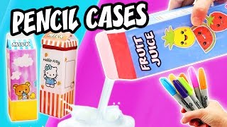 3 DIY MILK BOXES PENCIL CASES  aPasos Crafts DIY [upl. by Hung]