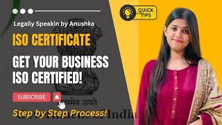 ISO Certificate Apply Online  ISO Certificate Registration  How to Get ISO Certificate in India [upl. by Anitnatsnok]