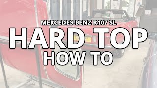 How to remove your MercedesBenz R107 SL hardtop safely [upl. by Noella]