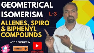 Geometrical Isomerism in Allenes  Spiro  Biphenyl Compounds  JEE  NEET  By Sartale Sir [upl. by Llehcram]