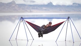 Nomad™ Stand Hammocking at The Bonneville Salt Flats [upl. by Ainocal445]