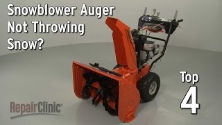 Snowblower Auger Not Throwing Snow — Snowblower Troubleshooting [upl. by Eldora]