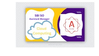 Ep01 Cloud Computing  SBI SO  Assistant Manager sbi sbipo sbiso cloudcomputing [upl. by Ellemaj319]