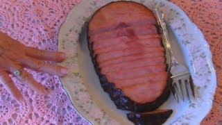 Bettys Broiled Ham Steak [upl. by Aifoz]