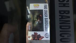 Fake Crash Bandicoot Funko Pop crashbandicoot Ps1 playstation Funkopop 90s trending fyp [upl. by Idaf]