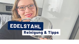 Edelstahl Reinigung und Tipps gebürstet und glänzend [upl. by Imled]