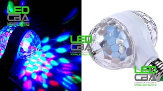 Lampara Led Giratoria Rgb Fiesta Boliche Dj 6w Party Doble [upl. by Acir494]