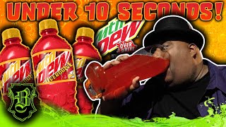 2 Liter Mountain Dew Overdrive Stealth Chug in Under 10 Seconds [upl. by Ruomyes]