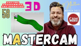 Mastercam 2024 cad  Mastercam 2024 3D tutorials for beginner in hindi  Mastercasm 3d drg no 58 [upl. by Atteloc]