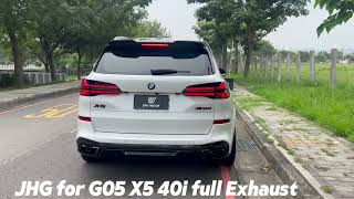 JHG Exhaust BMW G05 X5 40i full Exhaust [upl. by Andee]