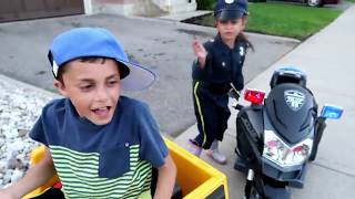 Ride on Toy Sports Car amp police custom with hzhtube kids fun [upl. by Nele]