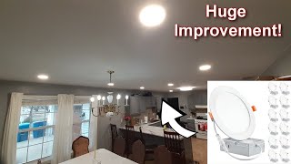 Installing LED Recessed Lighting with Dimmer Switches in Kitchen [upl. by Hiamerej]