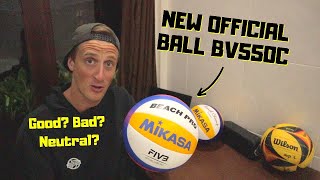 Mikasa BV550C Review New Ball for FIVB Beach Volleyball [upl. by Erika482]