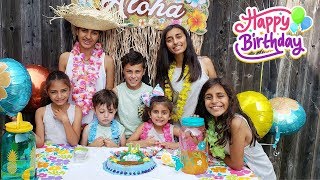 Happy Birthday Party for Hadil with HZHtube kids fun [upl. by Attennhoj]