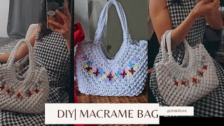 DIY MACRAME TOTE BAG😍 [upl. by Nele]