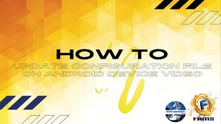 How to update configuration file on android device video [upl. by Perseus]